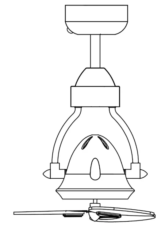 LUCCI 213160 Airfusion Havana Ceiling Mounted Oscillating Fan