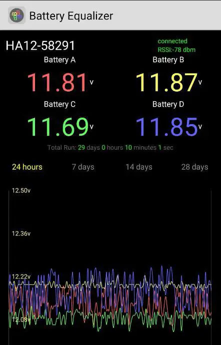HUAXIAO HA11 HA12 Battery Equalizer - entering each equalizers.