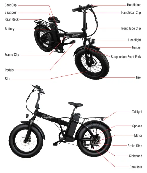 Raddy eRide Metro Electric Foldable Bike - 1