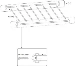 FRAME & RUNGS ASSEMBLY