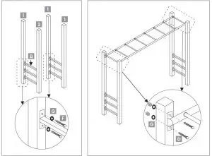FRAME & RUNGS ASSEMBLY