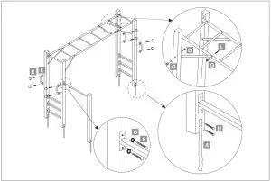 FRAME & RUNGS ASSEMBLY