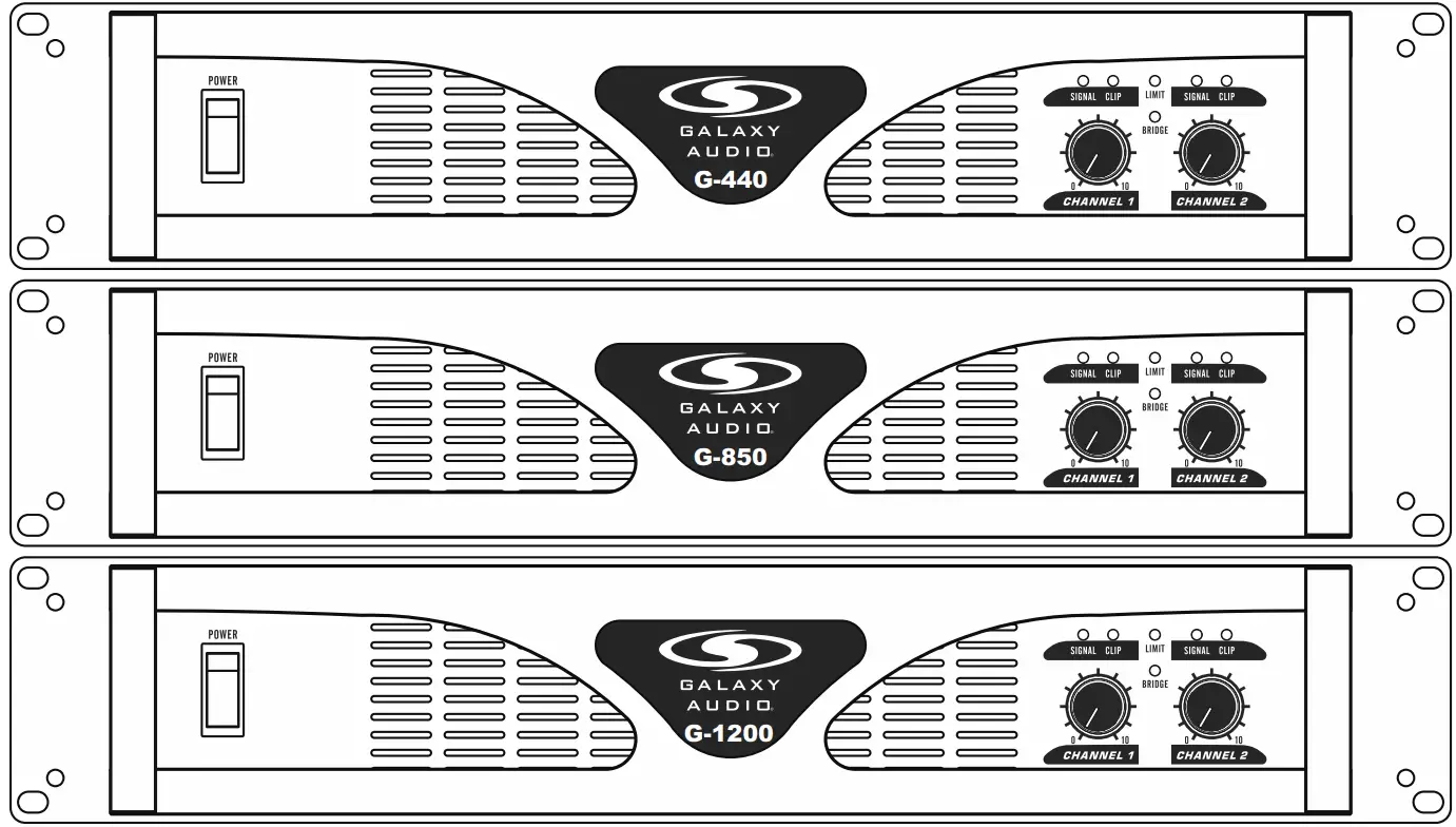 GALAXY AUDIO G-1200 G-Series Amplifiers