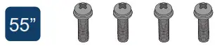 M5 screws (22 mm length) (4 pcs.)