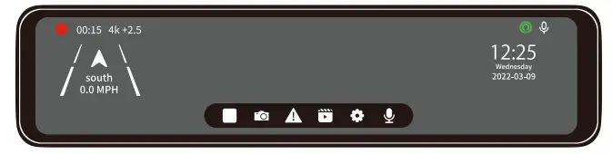 Redtiger T27 Front and Rearview Mirror Dash Cam - fig2