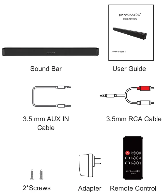 pure-acoustics S6BH-1-Soundbar-with-Slim-Subwoofer-fig- (1)