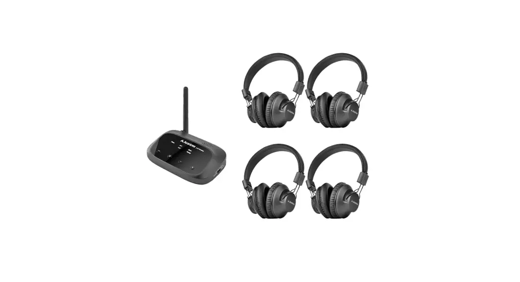 Avantree Q5049 Quartet Wireless Audio Package 4 Headphones With One Transmitter User Guide