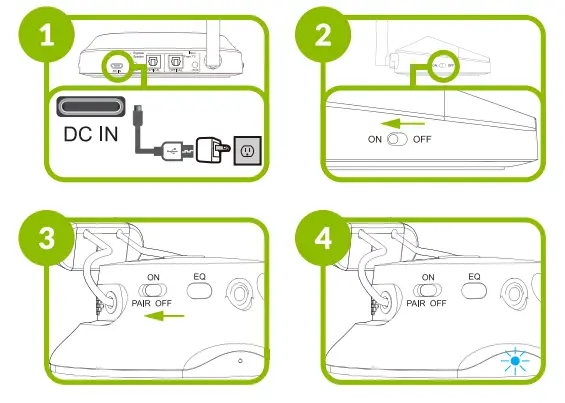 Avantree Q5049 Quartet Wireless Audio Package 4 Headphones with One Transmitter-fig5