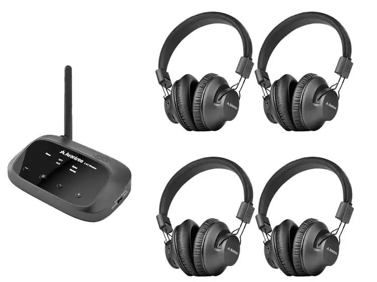 Avantree Q5049 Quartet Wireless Audio Package 4 Headphones with One Transmitter-fig7