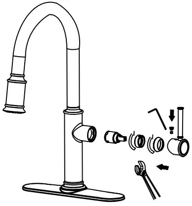 Kraus KPF-1680 Sellette Single Handle Pul-Down Kitchen - Step- 3