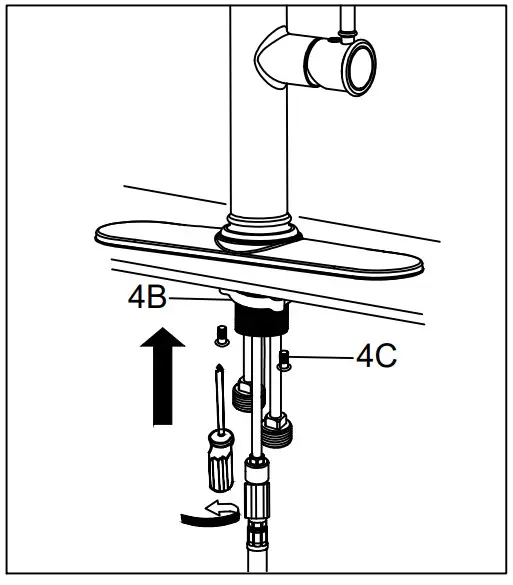 Kraus KPF-1680 Sellette Single Handle Pul-Down Kitchen - Step 3