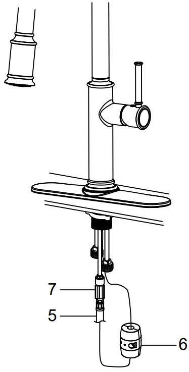 Kraus KPF-1680 Sellette Single Handle Pul-Down Kitchen - Step 4