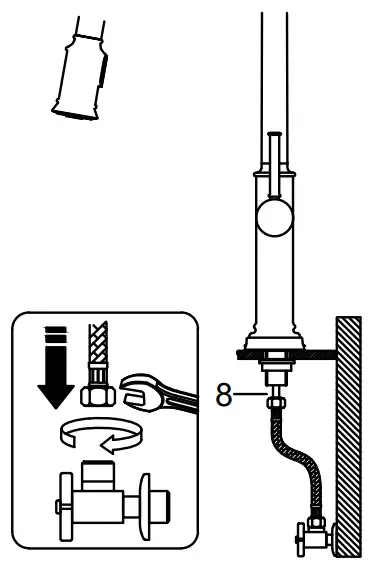 Kraus KPF-1680 Sellette Single Handle Pul-Down Kitchen - Step 5