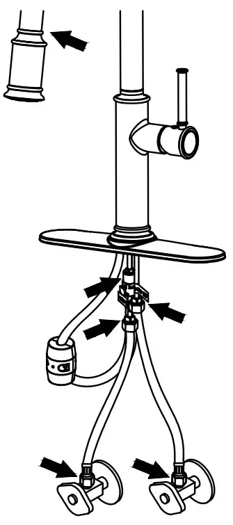 Kraus KPF-1680 Sellette Single Handle Pul-Down Kitchen - Step 7