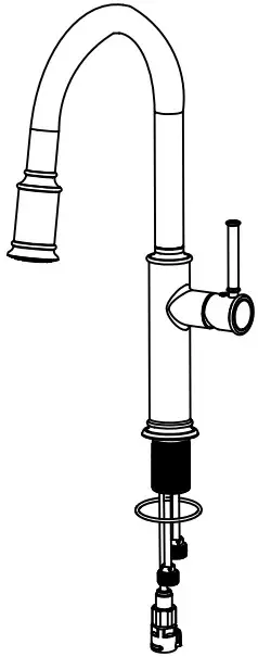 Kraus KPF-1680 Sellette Single Handle Pul-Down Kitchen - without