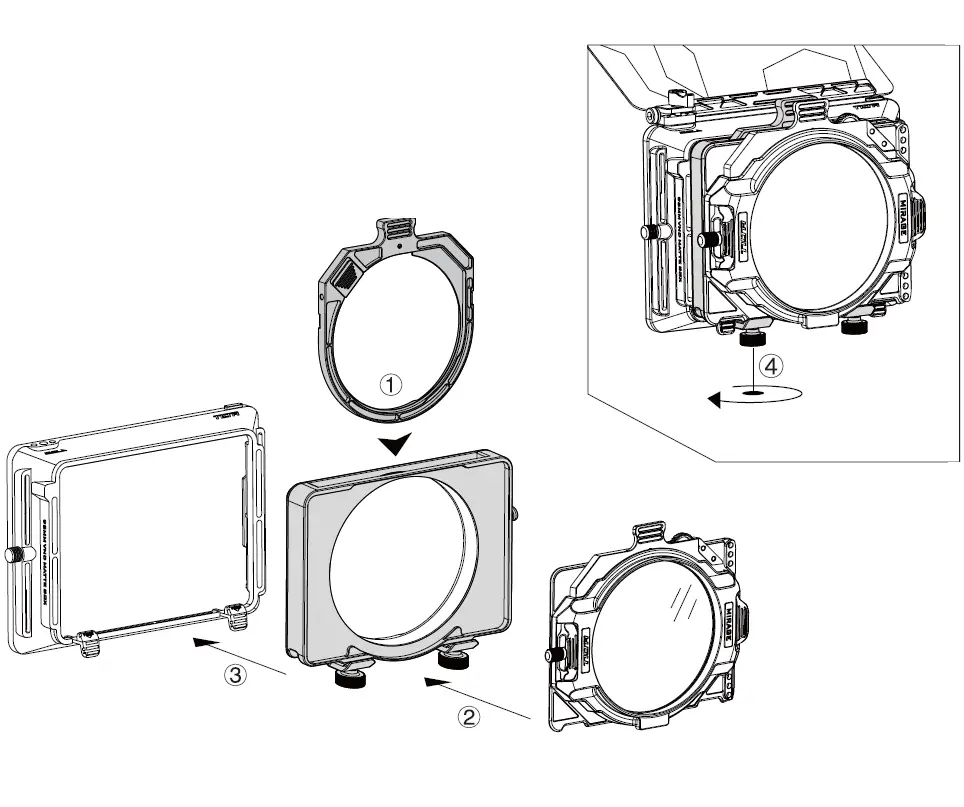 Socrates MB-T16-DCF 95mm Tilta Dual Circular Filter Tray 3