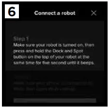 Make sure the robot is on