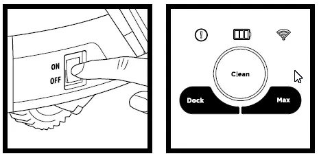 Make sure the robot is on