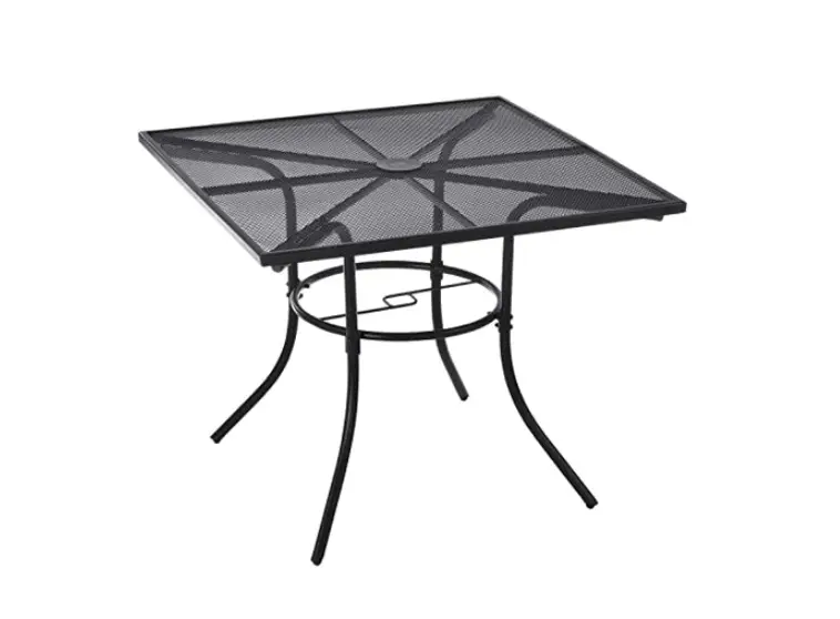 Global Industrial 62079 Square Steel Mesh Outdoor Cafe Table User Manual Global Industrial 62079 Square Steel Mesh Outdoor Cafe Table User Manual