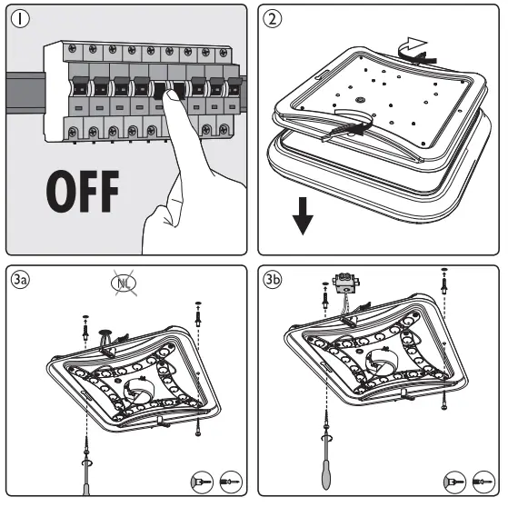 PHILIPS-Mauve-Square-Ceiling-Light-LED-FIG-2