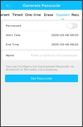 H3A - Setting Passcode 2