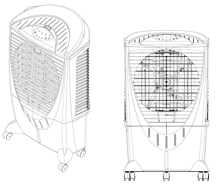 Intertek Bonaire Durango 3100 Portable Evaporative Cooler