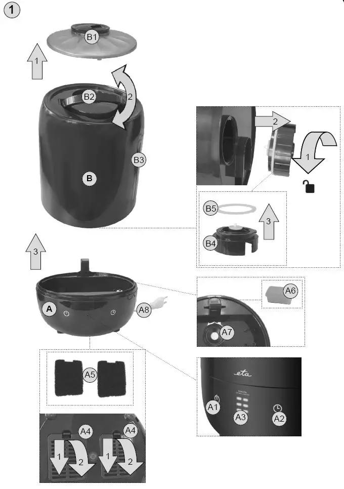 eta-AIRCO-162990000-Ultrasonic-Humidifier-FIG 1
