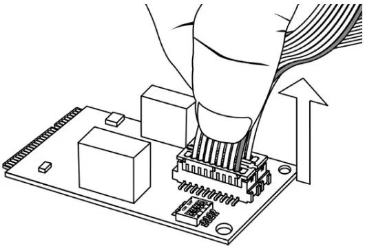 To pull out the internal connection