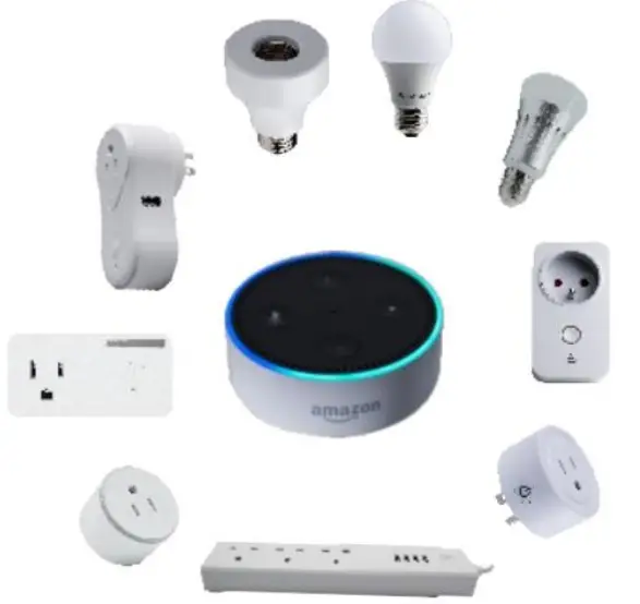 MOES WB-HA-E27 Works with Alexa Light Bulb Adapter Lamp Holder - Featured Image