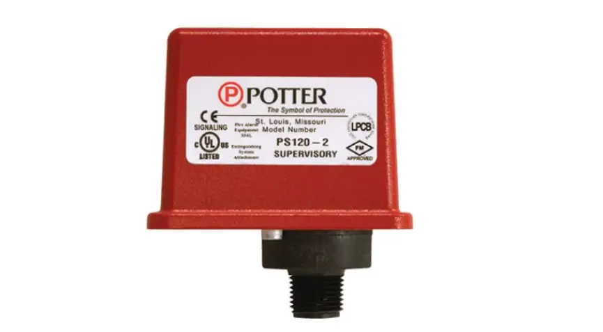 Potter Ps120 (vds) Supervisory Pressure Switch Owner's Manual Potter Ps120 (vds) Supervisory Pressure Switch Owner's Manual