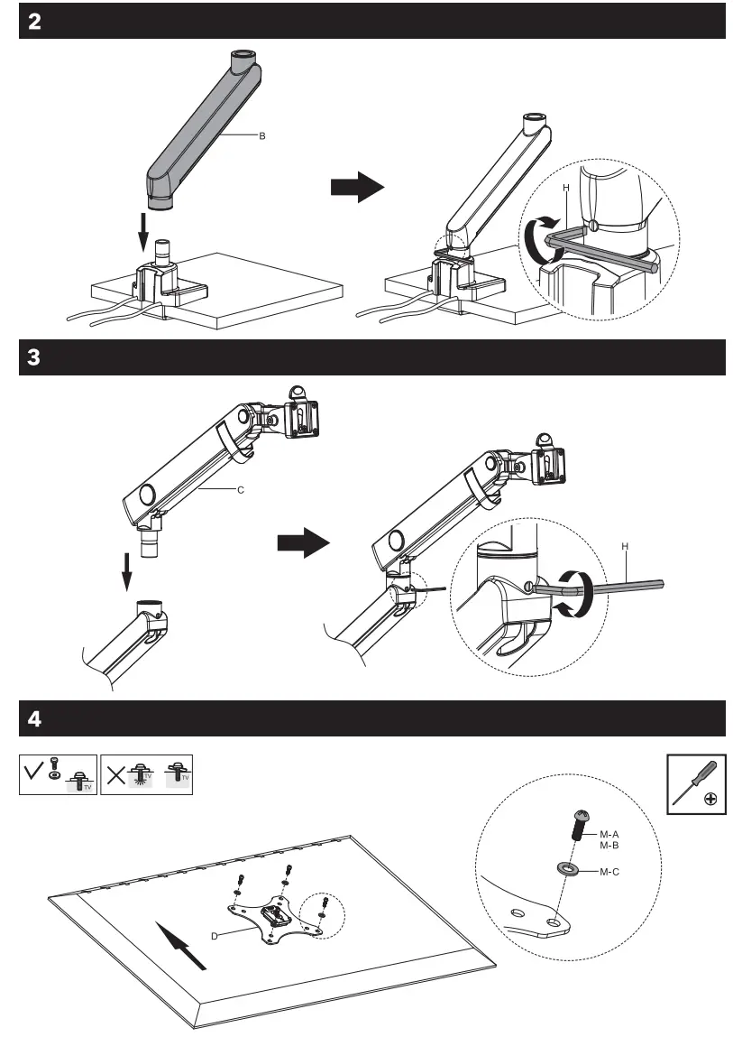 AlzaErgo APW-EGARS65BU ErgoArm S65B Essential USB Monitor Arm - Figure 2