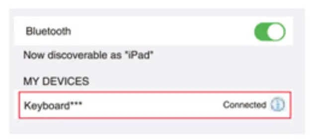 Bluetooth keyboard connection steps