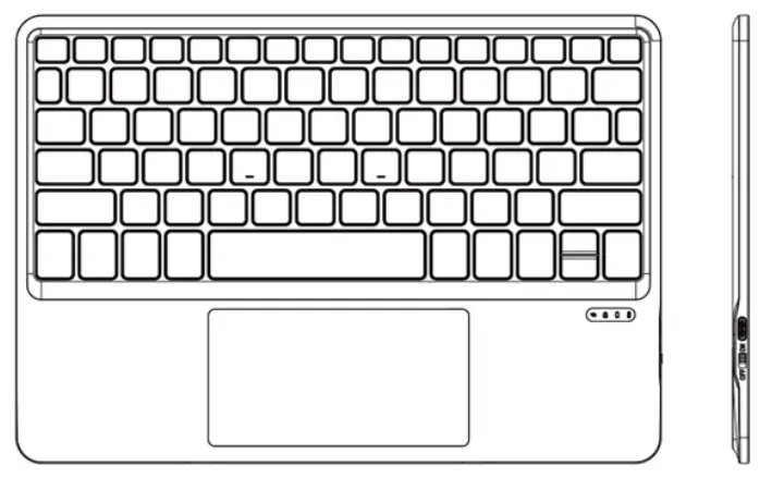 BJCGFVH6 B09XBB2C2D Wireless Keyboard
