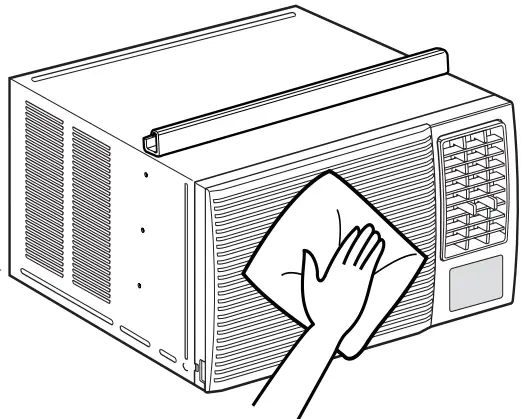 LG LW8023HRSM Window Air Conditioner - appliance wax