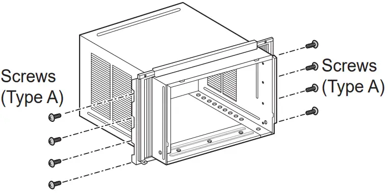 LG LW8023HRSM Window Air Conditioner - curtain panel