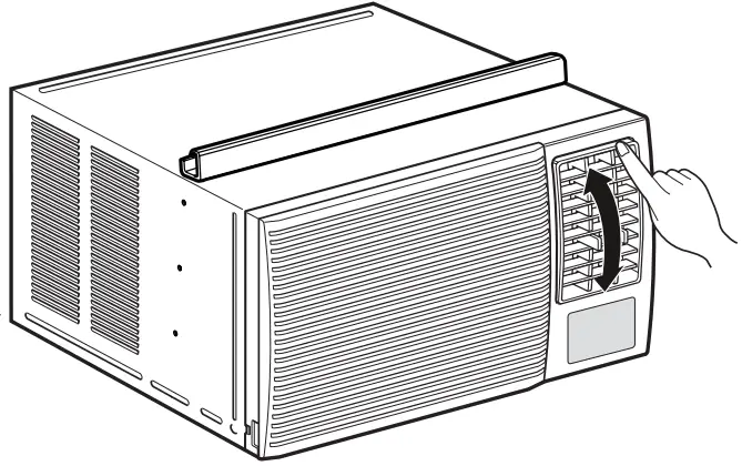 LG LW8023HRSM Window Air Conditioner - horizontal