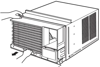 LG LW8023HRSM Window Air Conditioner - pan handle