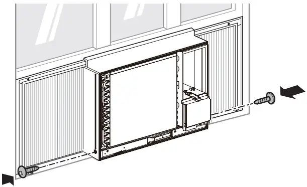 LG LW8023HRSM Window Air Conditioner - preparation of cabinet