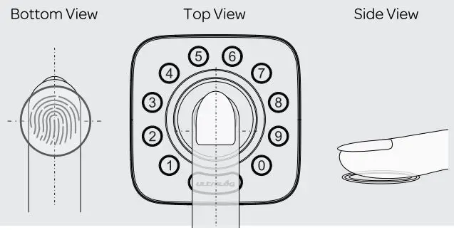 Ultraloq U-Bolt Pro V2.4 Installation Guide - Place Finger