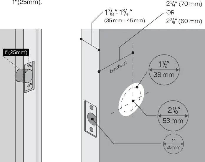 Ultraloq U-Bolt Pro V2.4 Installation Guide - Preparing Door