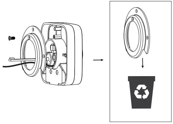 Ultraloq U-Bolt Pro V2.4 Installation Guide - Remove the spacer as shown