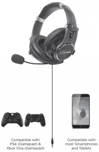 CALIFONE GH507 Prosumer USB Gaming Headset - CONNECTIONS1