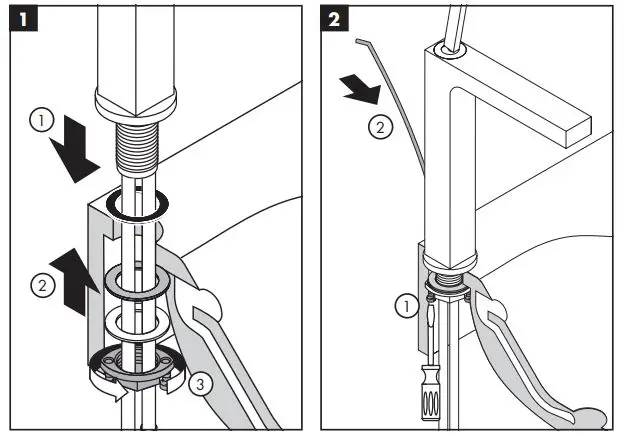 AXOR 39031000 Citterio Wash Basin Mixer fig4