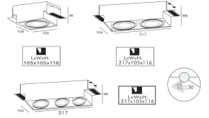 QAZQA AR70 70 DL Oneon Trimless 2 Light Adjustable - FIGURE 5