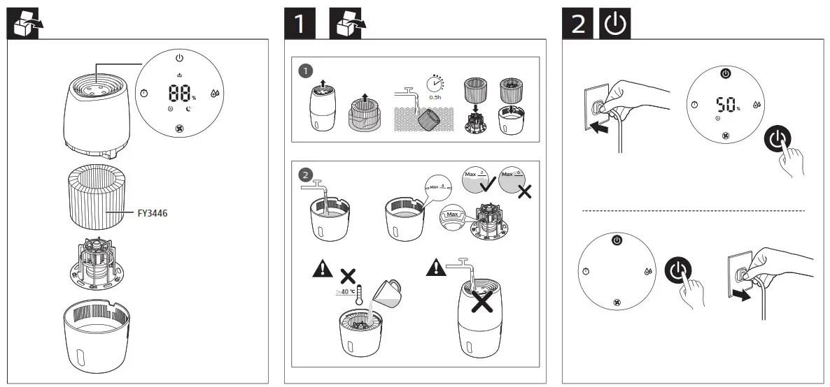 PHILIPS HU2718 NanoCloud 2000 Series Humidifier - 1