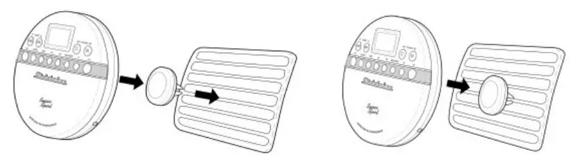 Studebaker SB3705 Personal CD Player Owner's Manual - INSTALLING CAR MOUNT