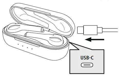 hama 00184073 Spirit Go Bluetooth Earphones - charging box