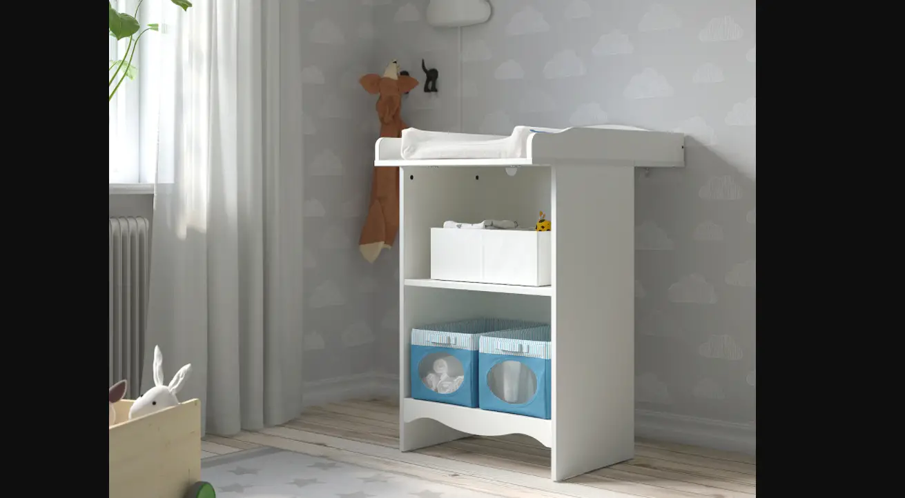 Ikea 504.608.86 Smågöra Changing Table Bookshelf Instruction Manual