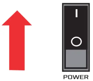 Turn on the POWER switch