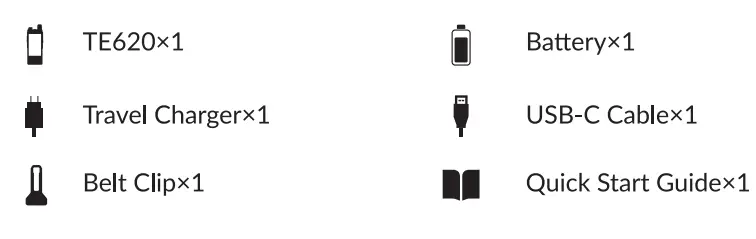 TELOX TE620 Smart LTE Handheld - CHECK LIST